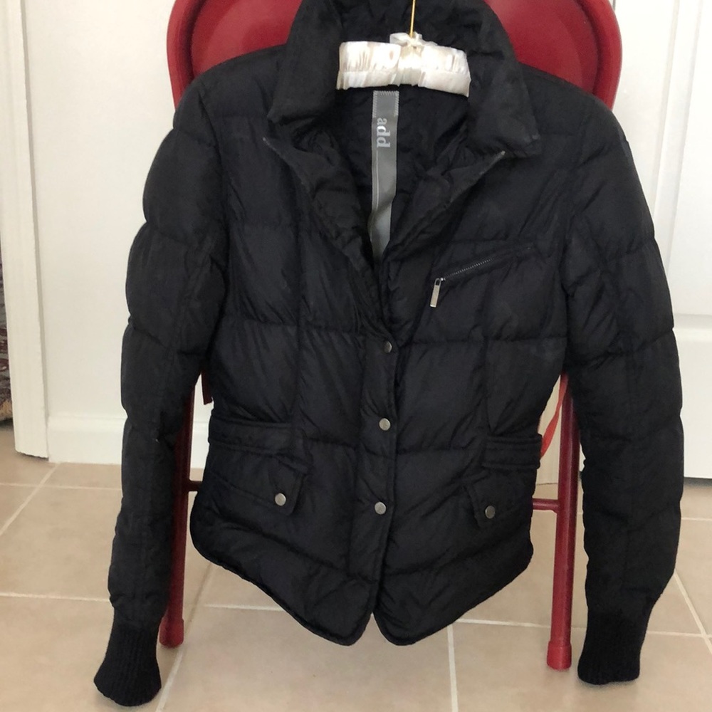 Add::DOWN puffer jacket size 4, black.